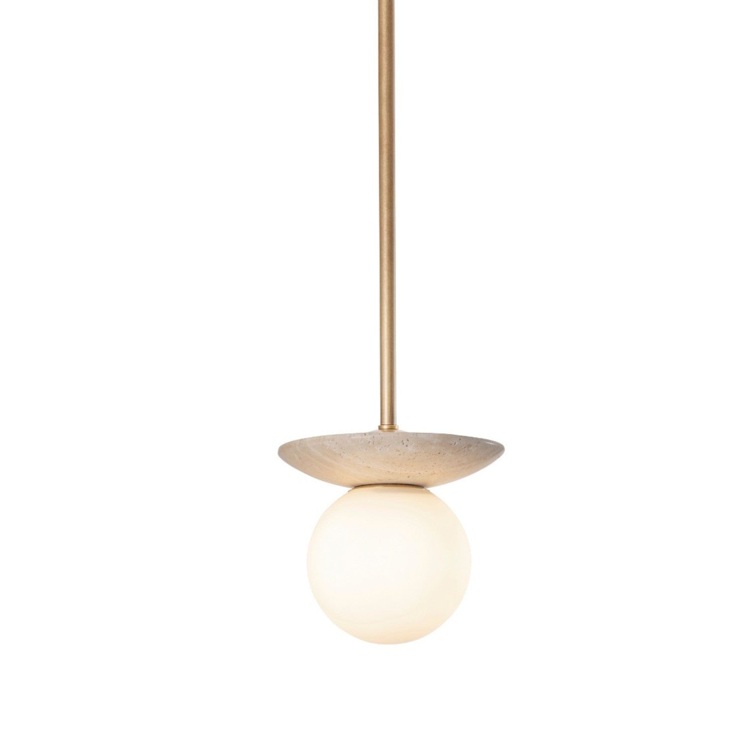 ORBIT STONE DROP ROD - Pendant Light