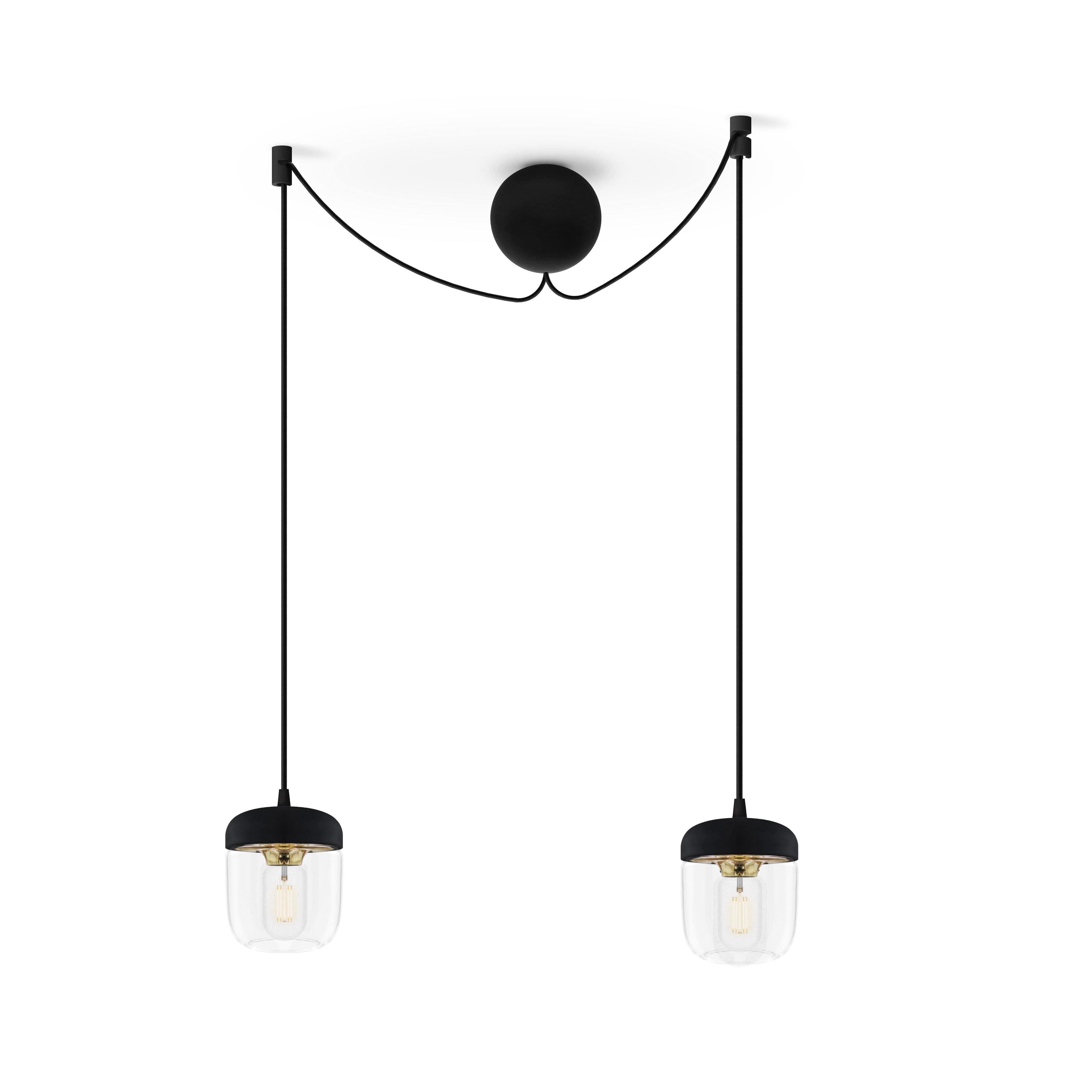 Acorn pollished brass two light fixture from Vita Copenhagen