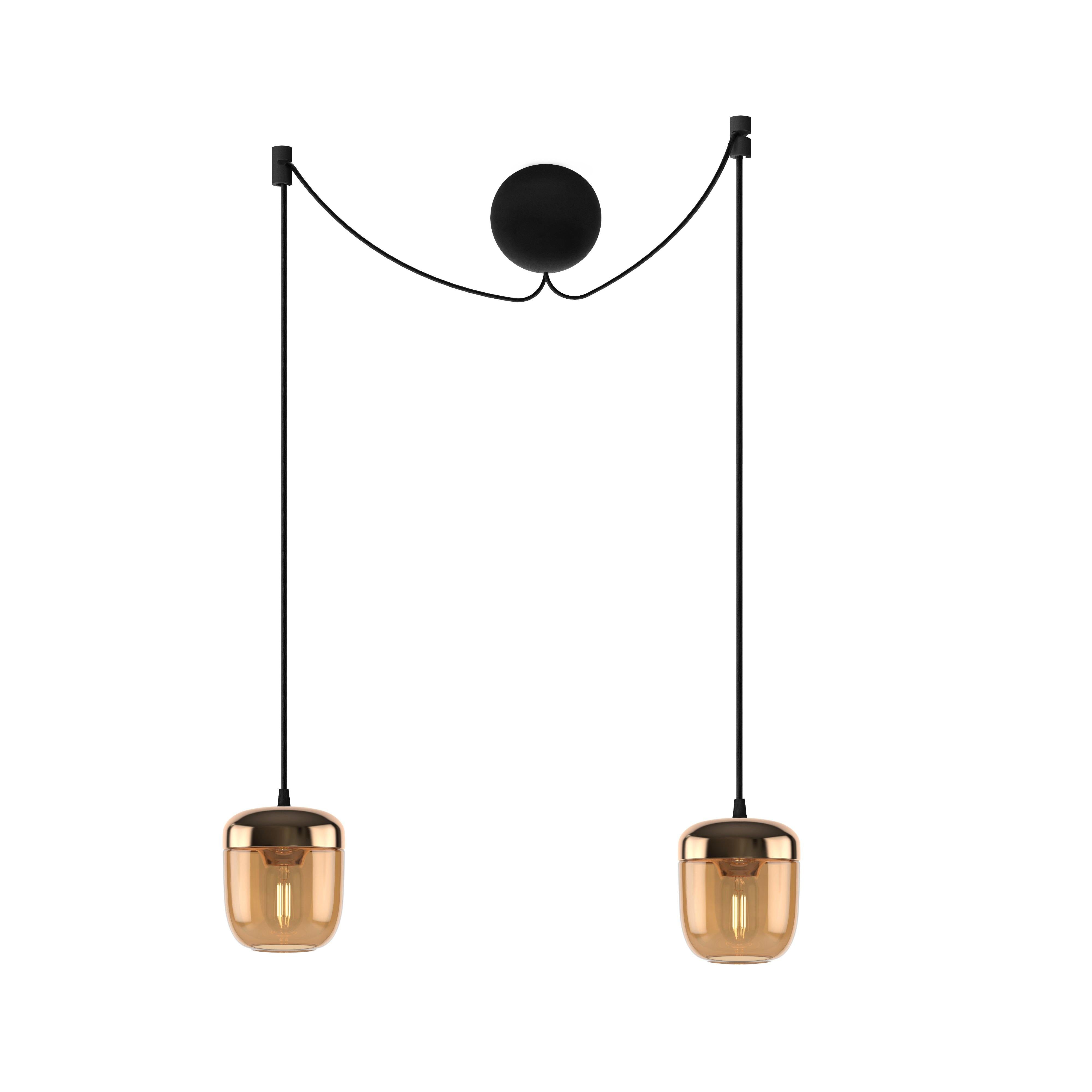 Umage Acorn Amber pendant light cluster